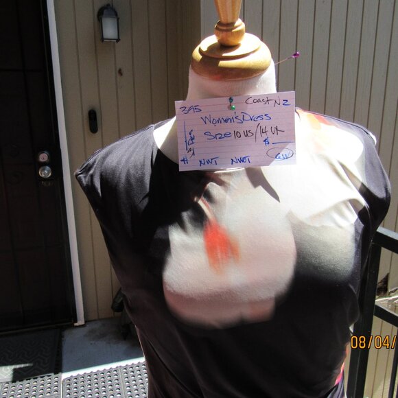 #395  WOMEN'S FLORAL PRINT DRESS BY COAST  (SIZE 10US / 14UK) - Picture 2 of 3